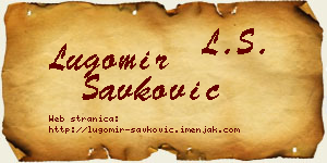 Lugomir Savković vizit kartica